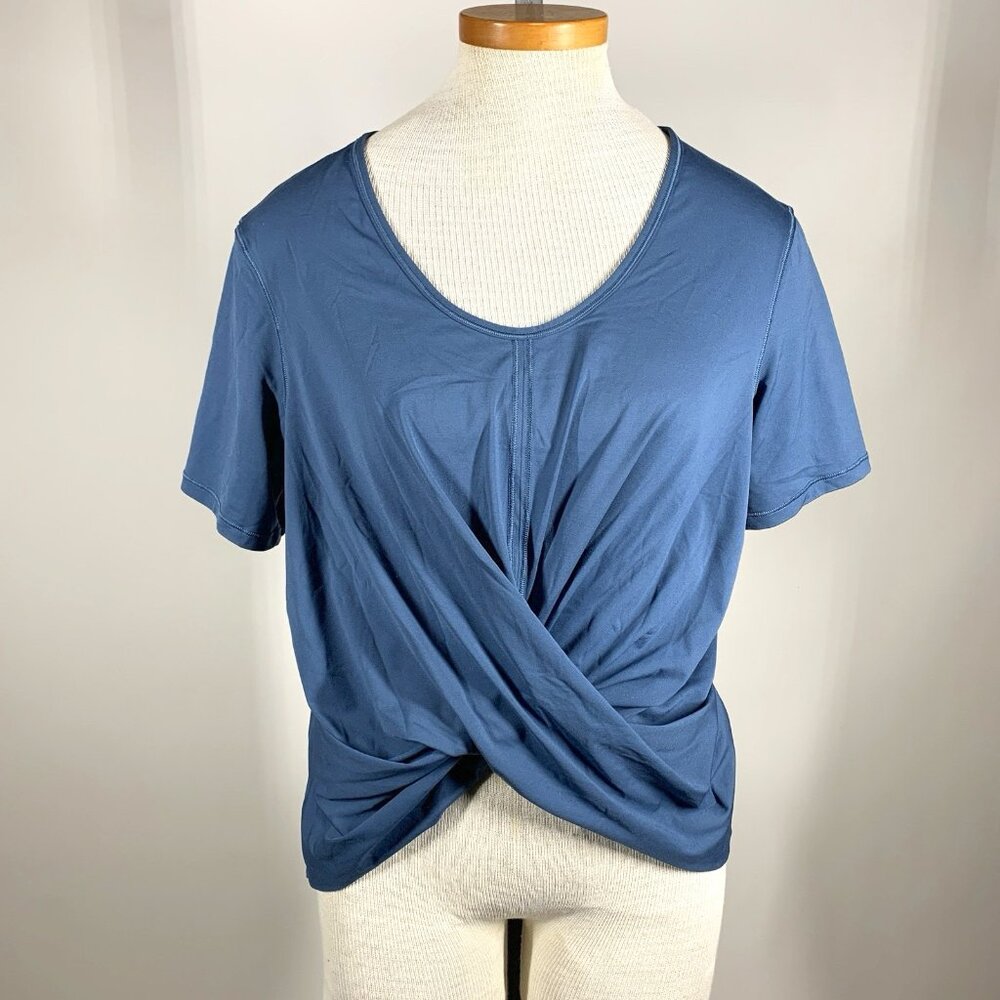 Lululemon Blue Front Twist Tee T-shirt Women’s Sz 8, M